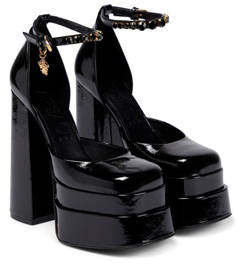 versace medusa heels replica|Versace platform heels medusa.